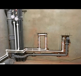 Установка водопровода