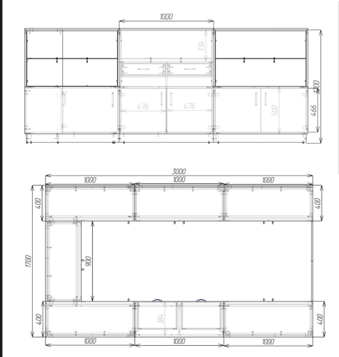 Мебель торговый островок