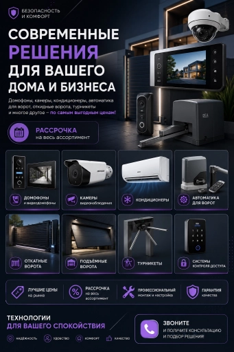 Кондиционеры, камеры, автоматика