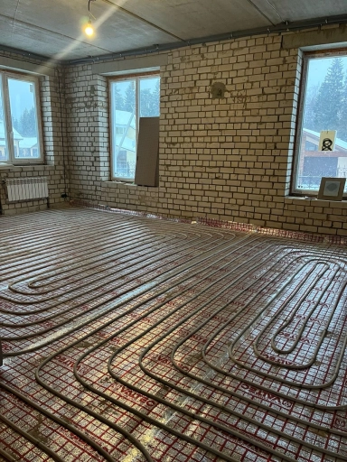 Монтаж отопления и тёплого пола