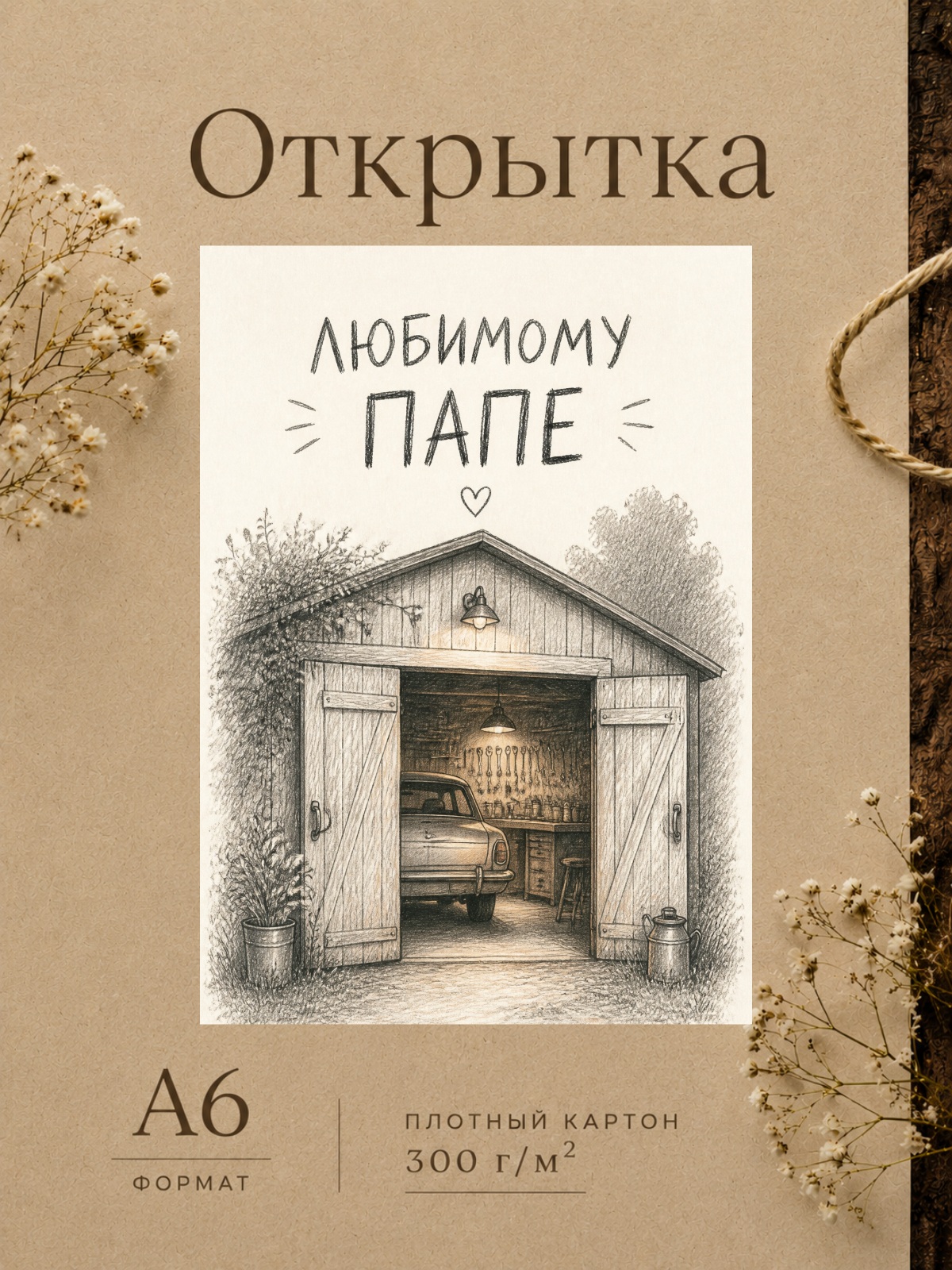 Открытка ЛЮБИМОМУ ПАПЕ