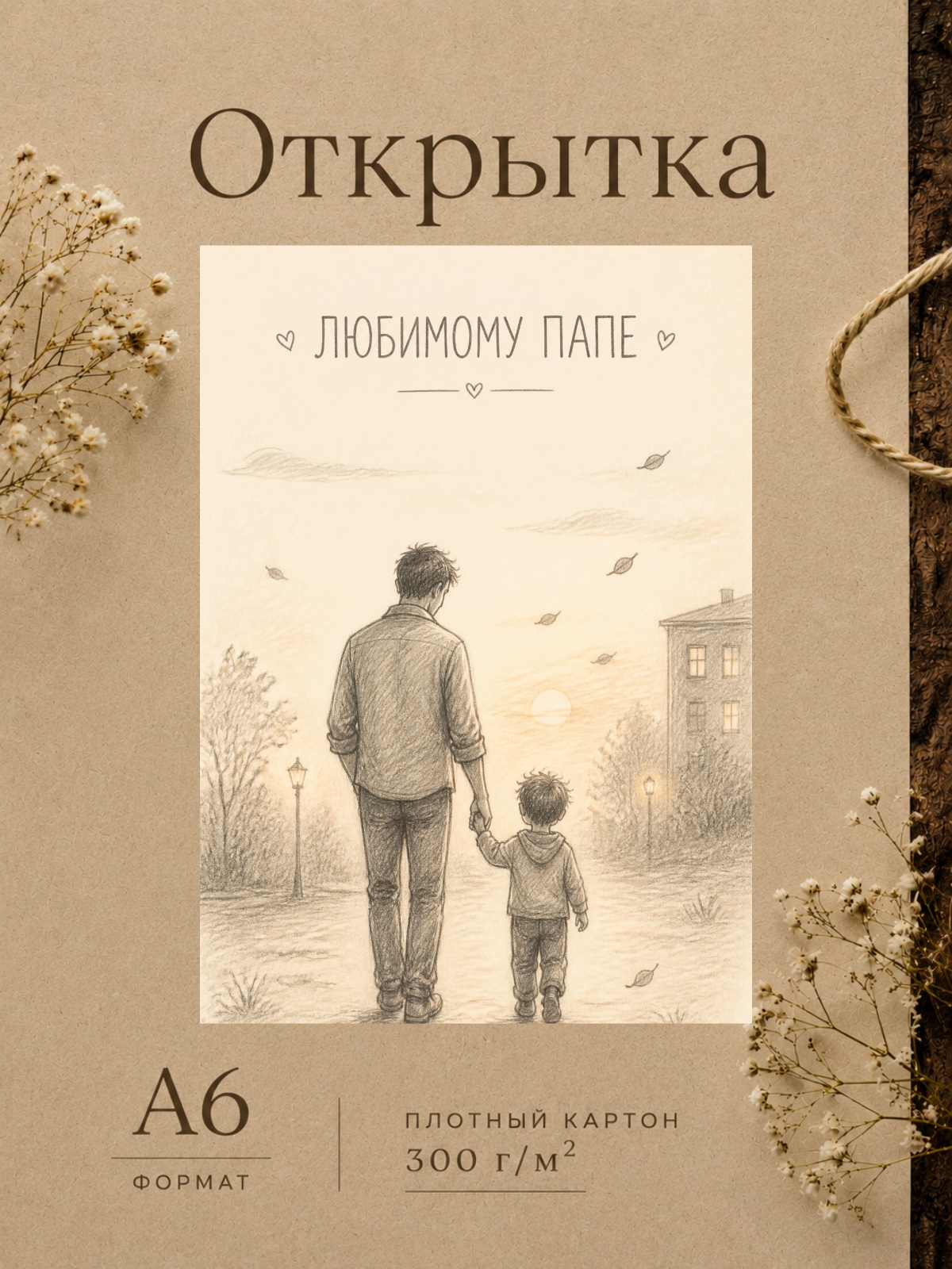 Открытка ЛЮБИМОМУ ПАПЕ