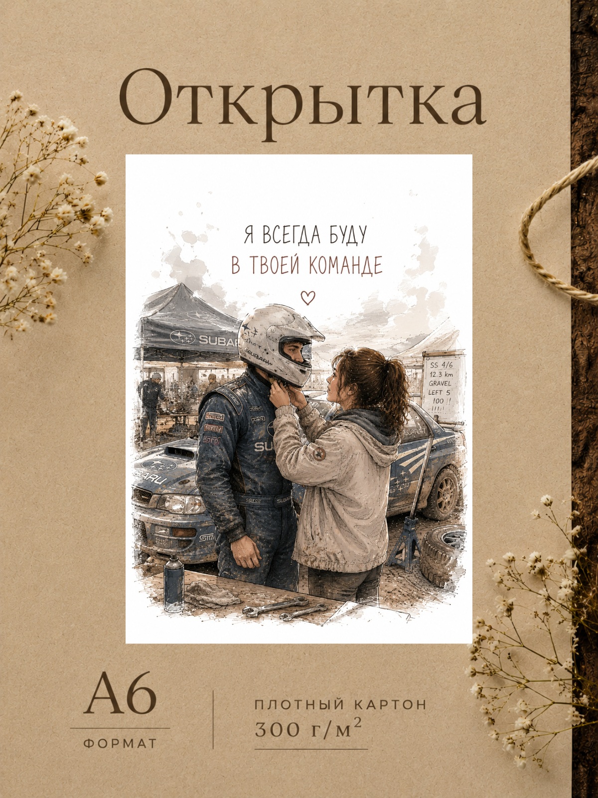 Открытка любимому гонщику
