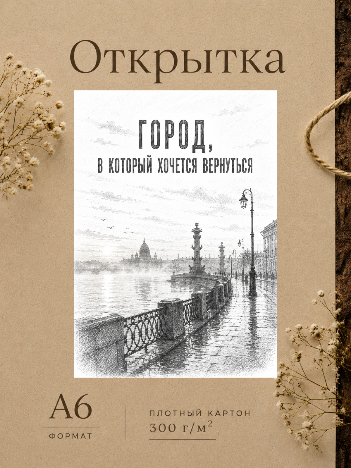 Открытка Питер
