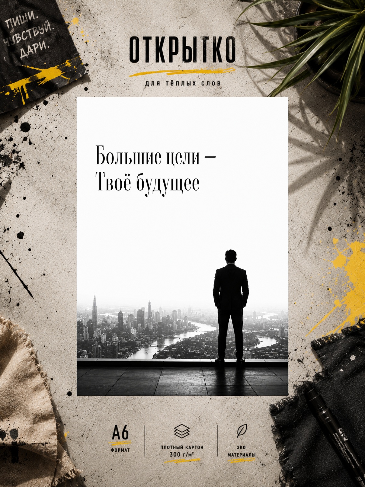 Открытка "Большие цели - Твоё будущее"