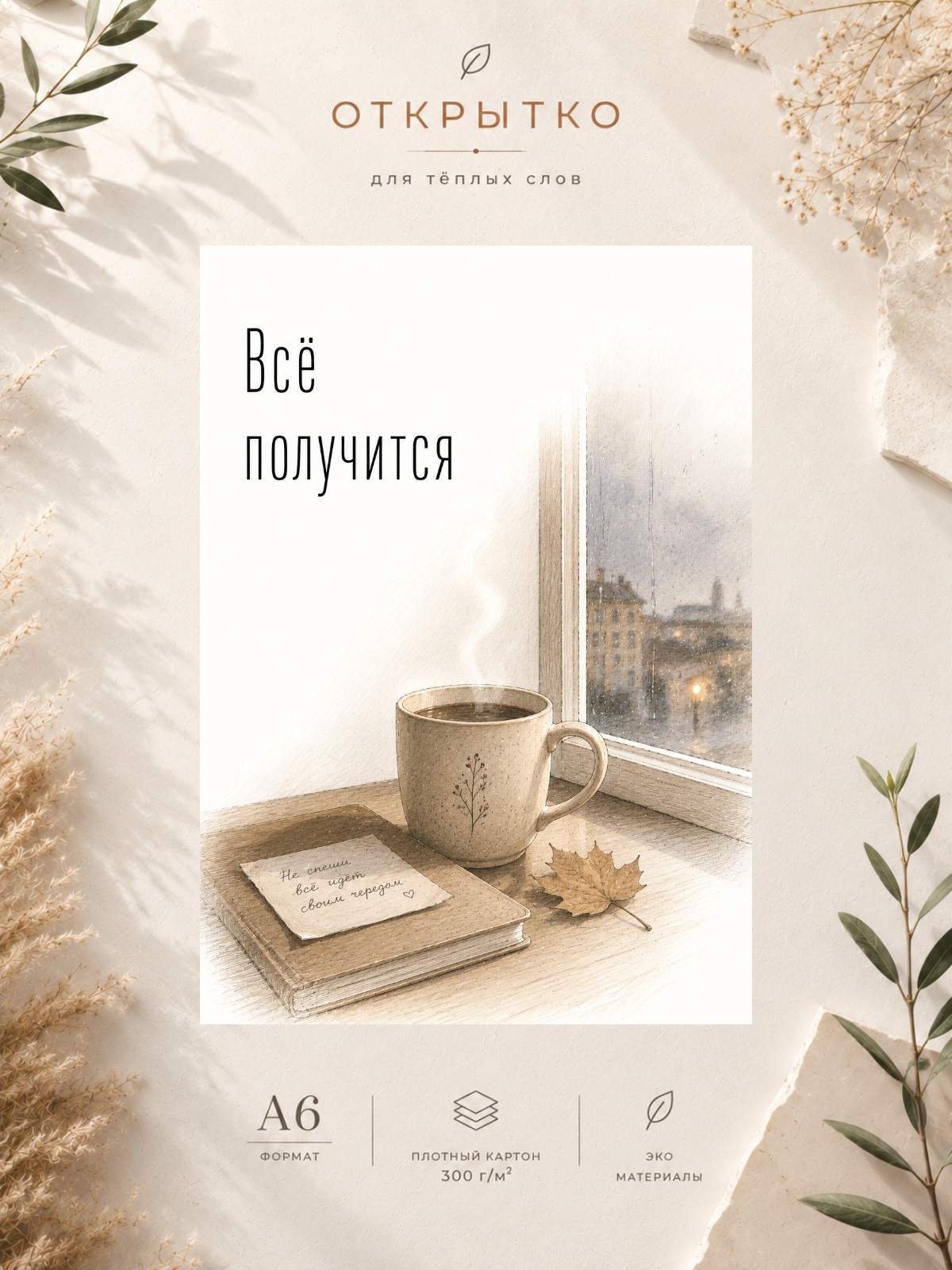 Открытка "Всё получится"
