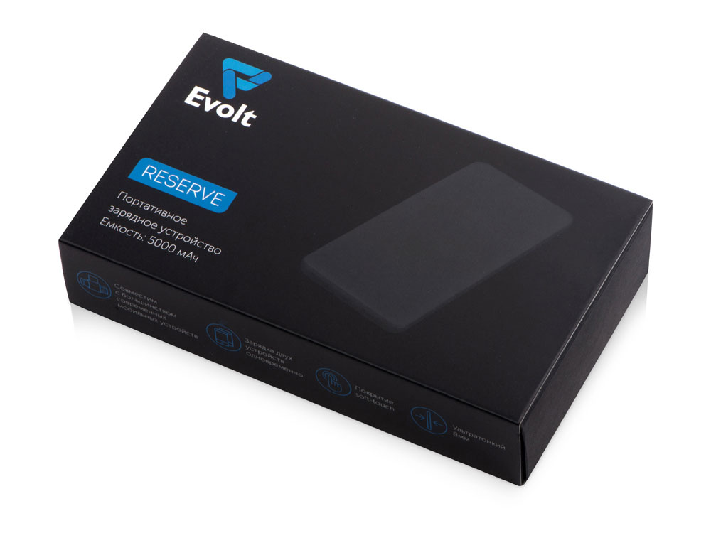 Внешний аккумулятор Reserve с USB Type-C, 5000 mAh