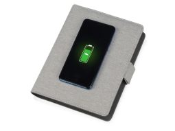Органайзер с беспроводной зарядкой Powernote, 5000 mAh Органайзер с беспроводной зарядкой Powernote, 5000 mAh