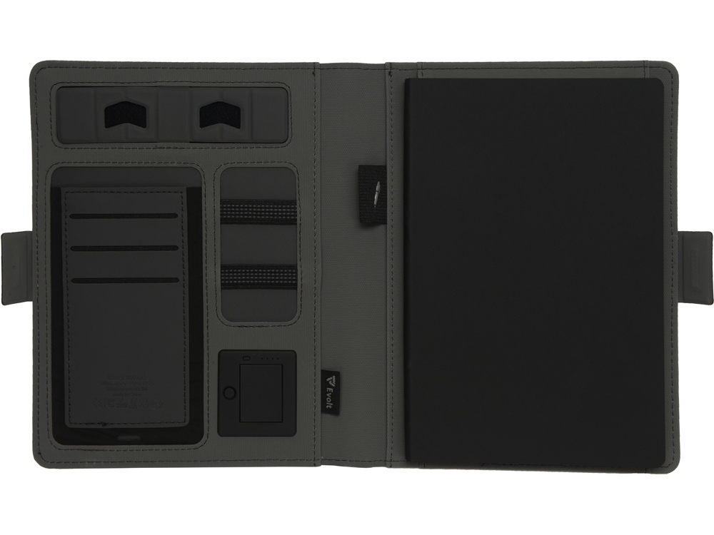 Органайзер с беспроводной зарядкой Powernote, 5000 mAh
