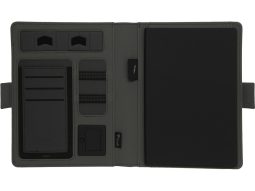 Органайзер с беспроводной зарядкой Powernote, 5000 mAh Органайзер с беспроводной зарядкой Powernote, 5000 mAh