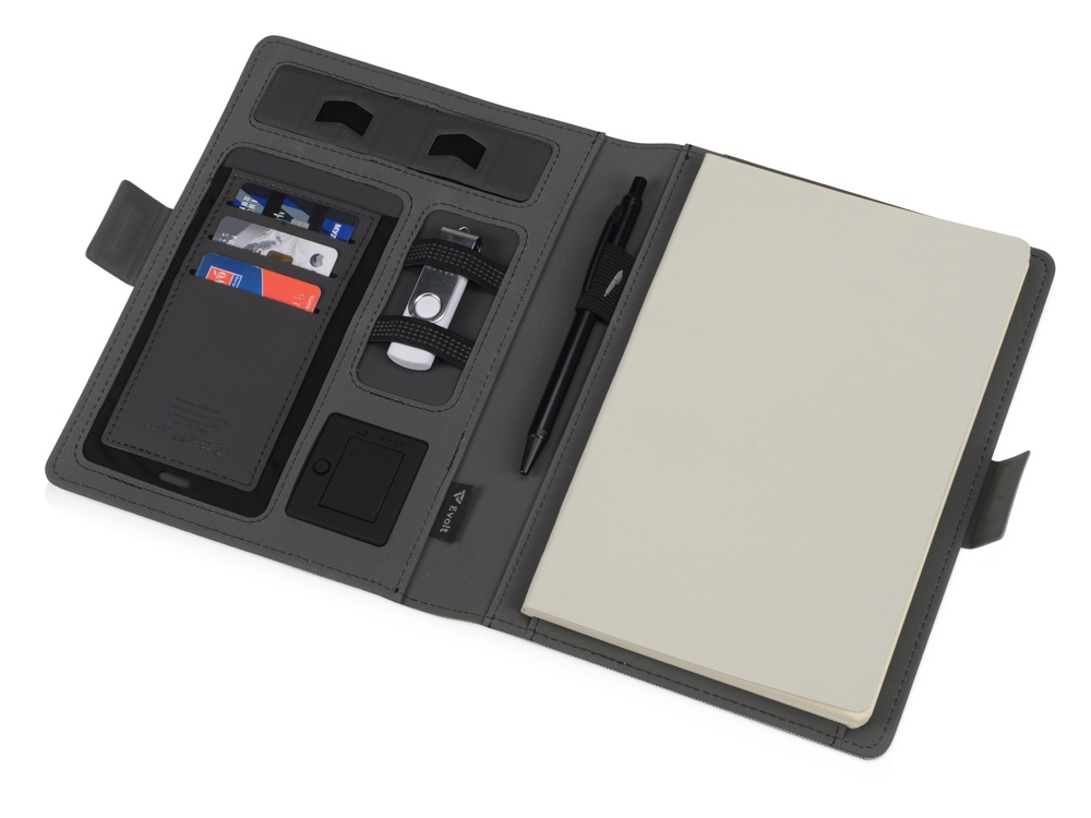 Органайзер с беспроводной зарядкой Powernote, 5000 mAh