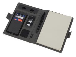 Органайзер с беспроводной зарядкой Powernote, 5000 mAh Органайзер с беспроводной зарядкой Powernote, 5000 mAh