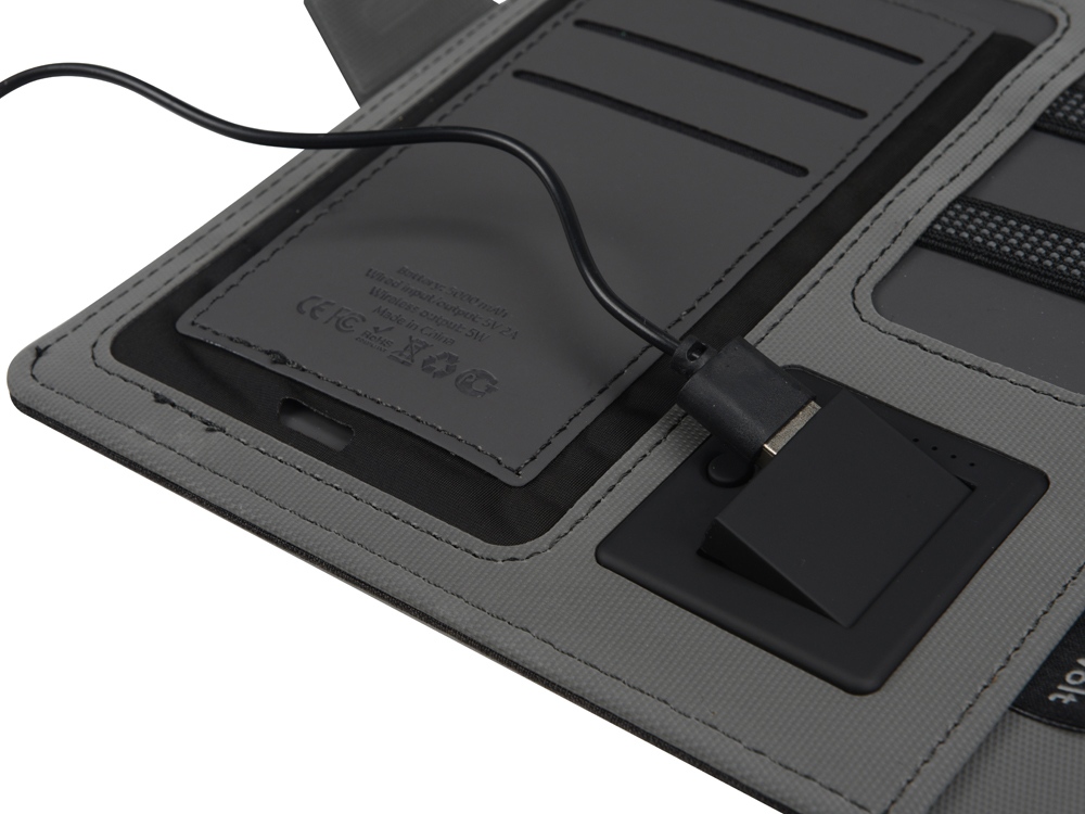 Органайзер с беспроводной зарядкой Powernote, 5000 mAh