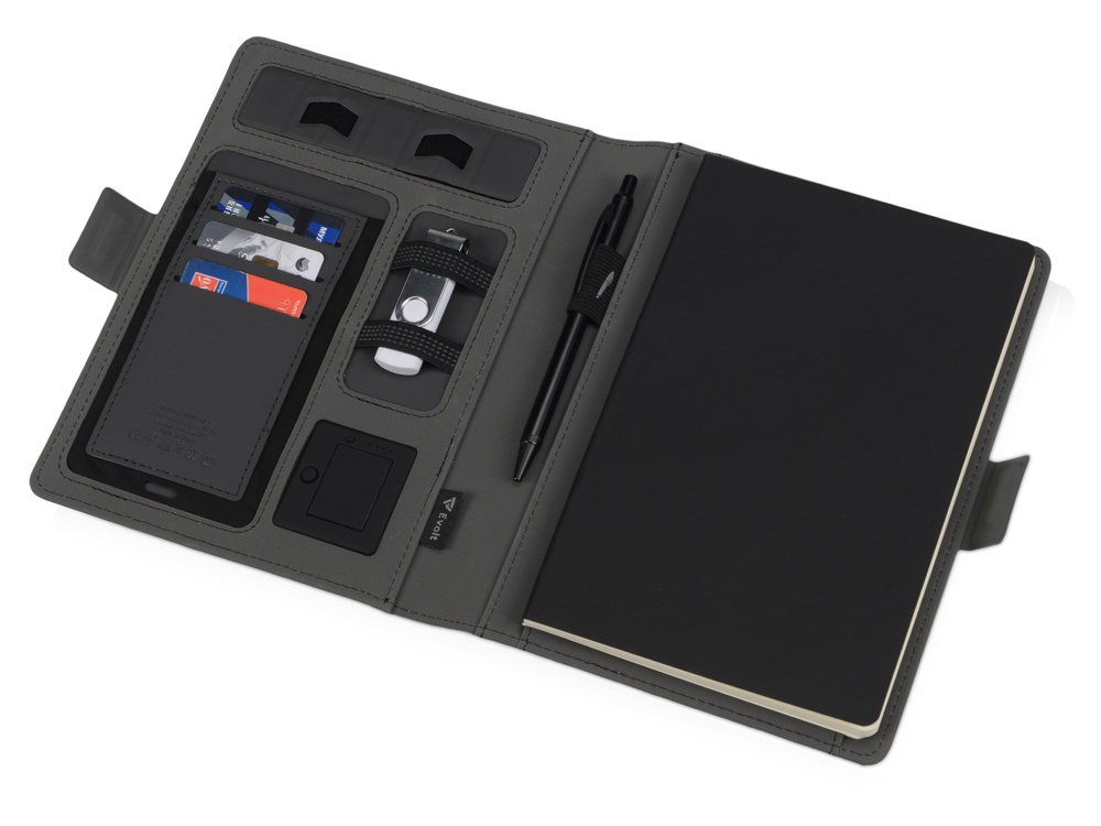 Органайзер с беспроводной зарядкой Powernote, 5000 mAh