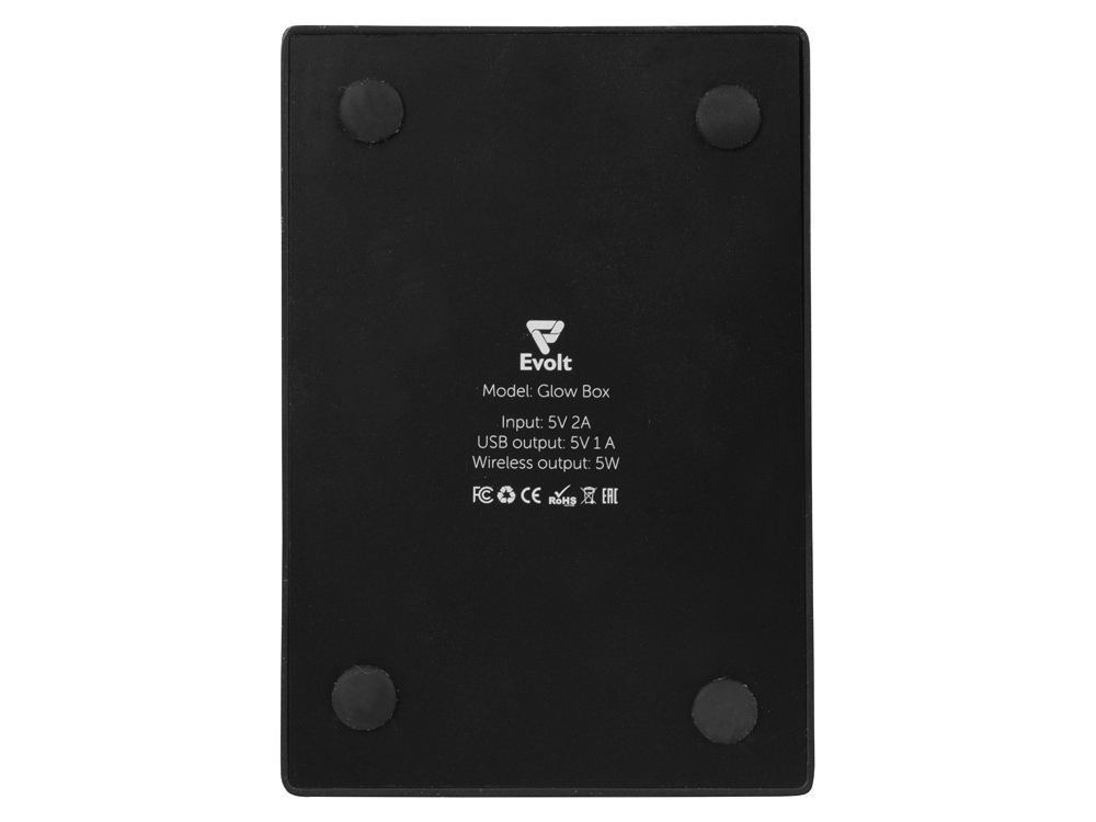 Настольное беспроводное зарядное устройство Glow Box Настольное беспроводное зарядное устройство Glow Box