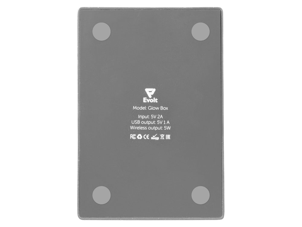 Настольное беспроводное зарядное устройство Glow Box Настольное беспроводное зарядное устройство Glow Box