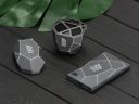 Внешний беспроводной аккумулятор Geo Wireless с подсветкой лого, 5000 mAh Внешний беспроводной аккумулятор Geo Wireless с подсветкой лого, 5000 mAh