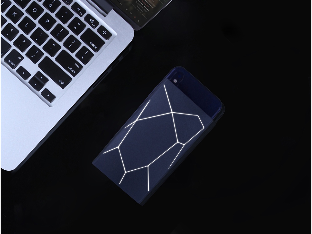 Внешний беспроводной аккумулятор Geo Wireless с подсветкой лого, 5000 mAh