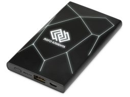 Внешний беспроводной аккумулятор Geo Wireless с подсветкой лого, 5000 mAh Внешний беспроводной аккумулятор Geo Wireless с подсветкой лого, 5000 mAh