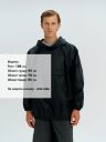Дождевик-анорак Alatau, укороченный, черный Дождевик-анорак Alatau, укороченный, черный