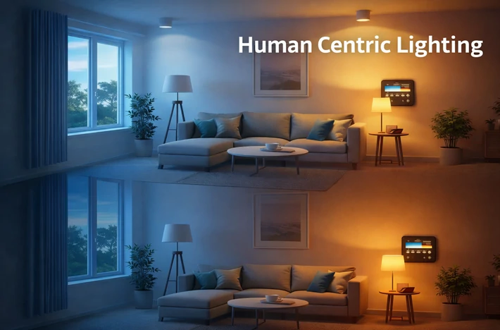 Световые сценарии будущего: Human Centric Lighting в жилом интерьере с управлением Tunable White и биодинамикой