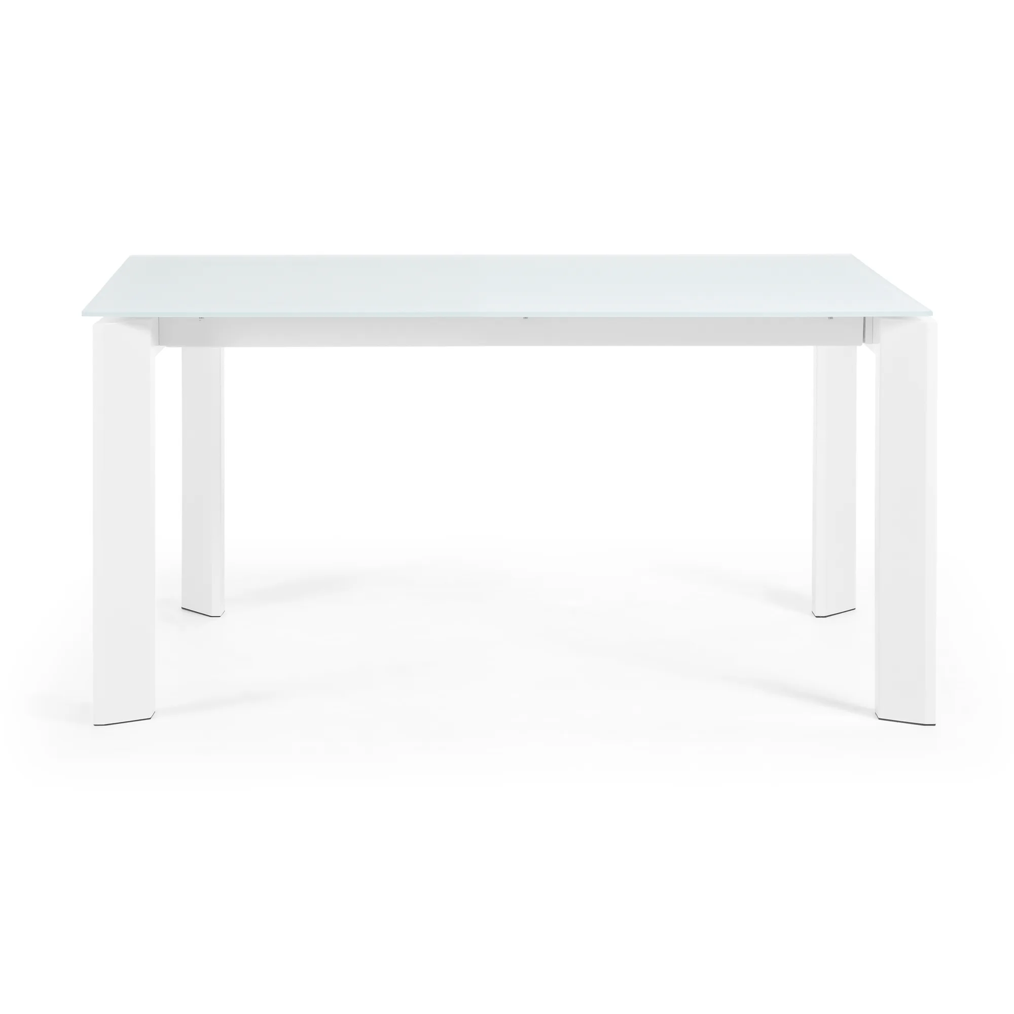 ATTA Стол 160 (220) x90 белое стекло