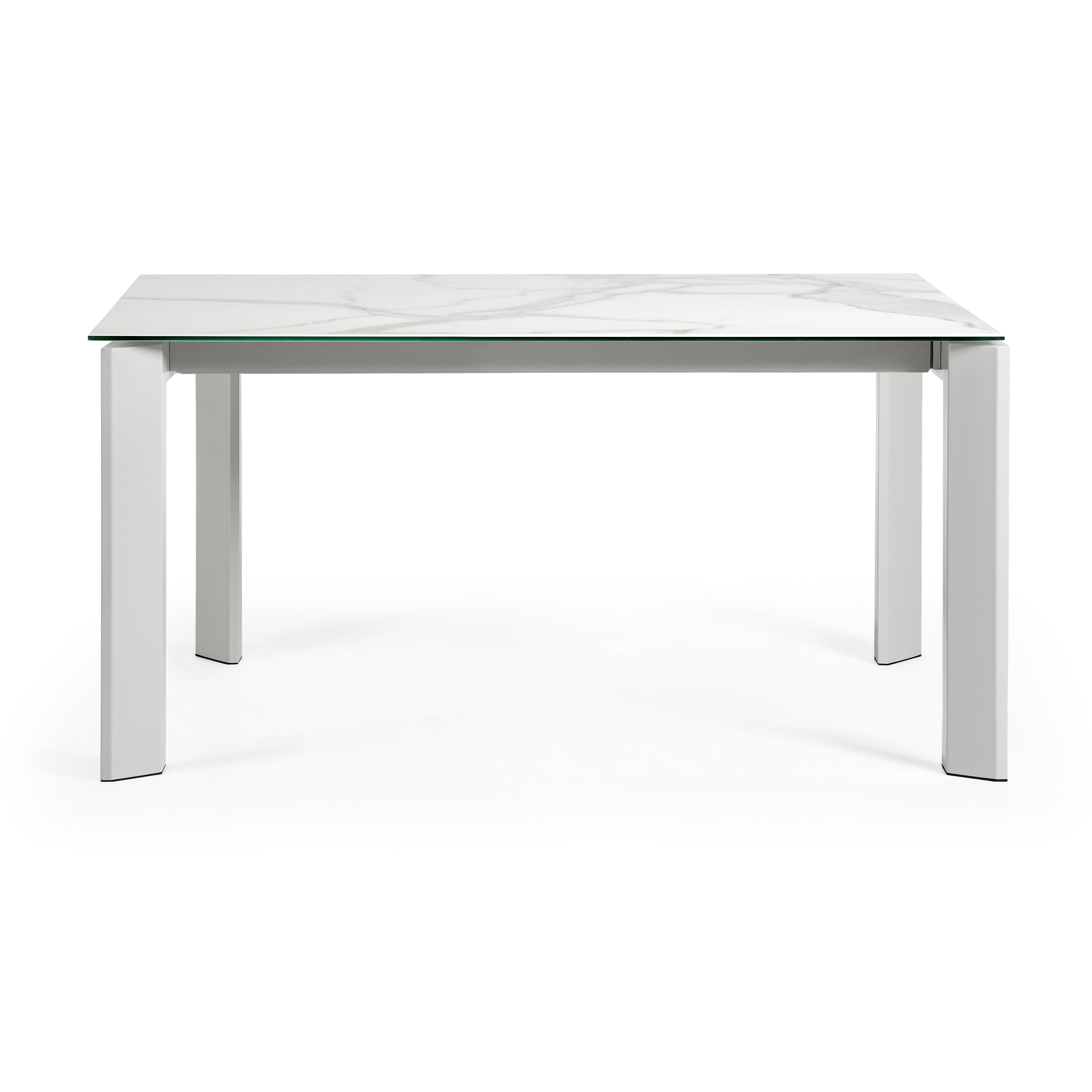Стол Atta 160 (220) x90 керамика белый