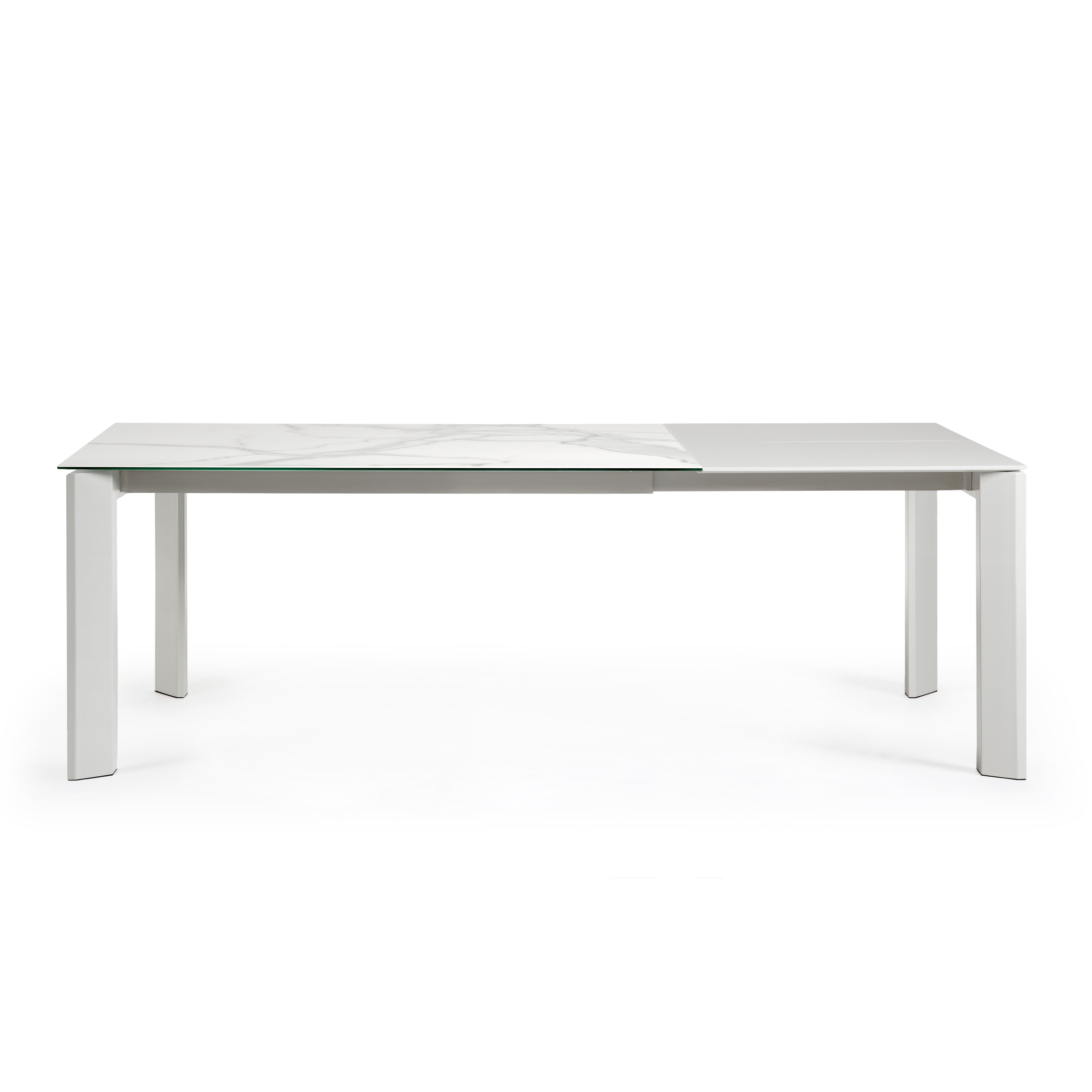 Стол Atta 160 (220) x90 керамика белый