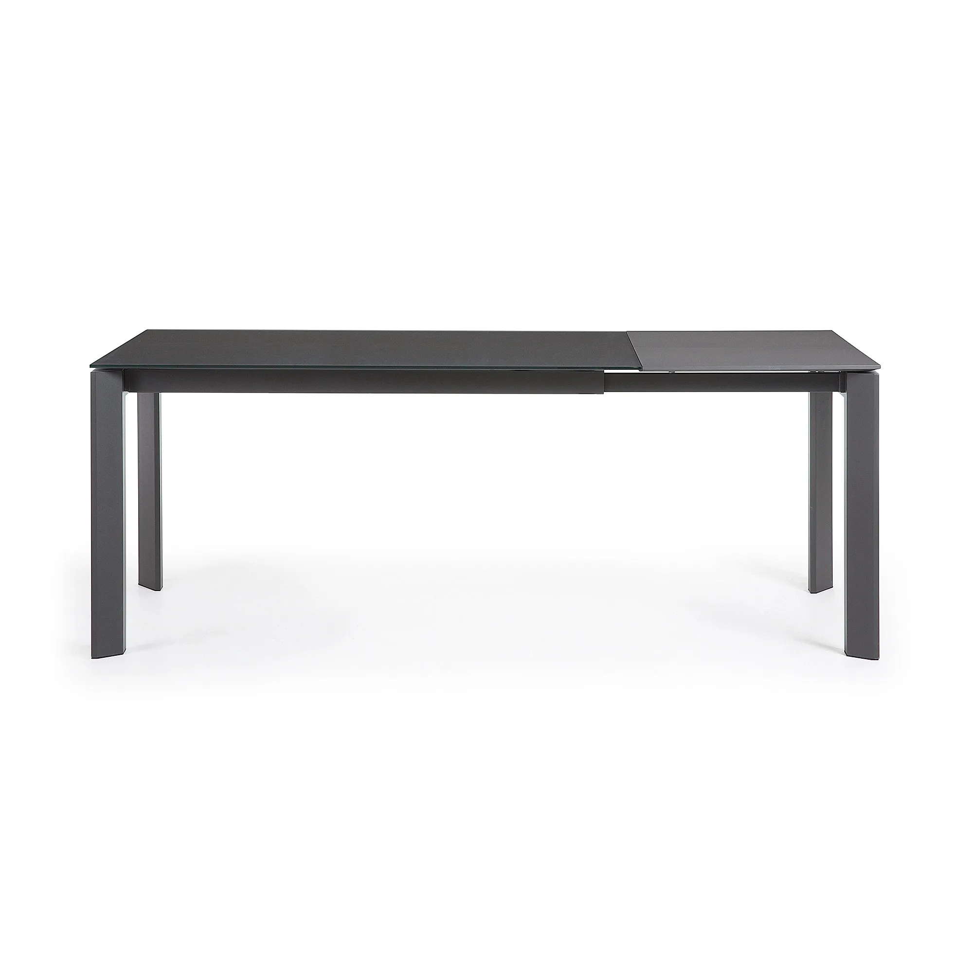 Стол Atta 140 (200) x90 темно-серый, стекло