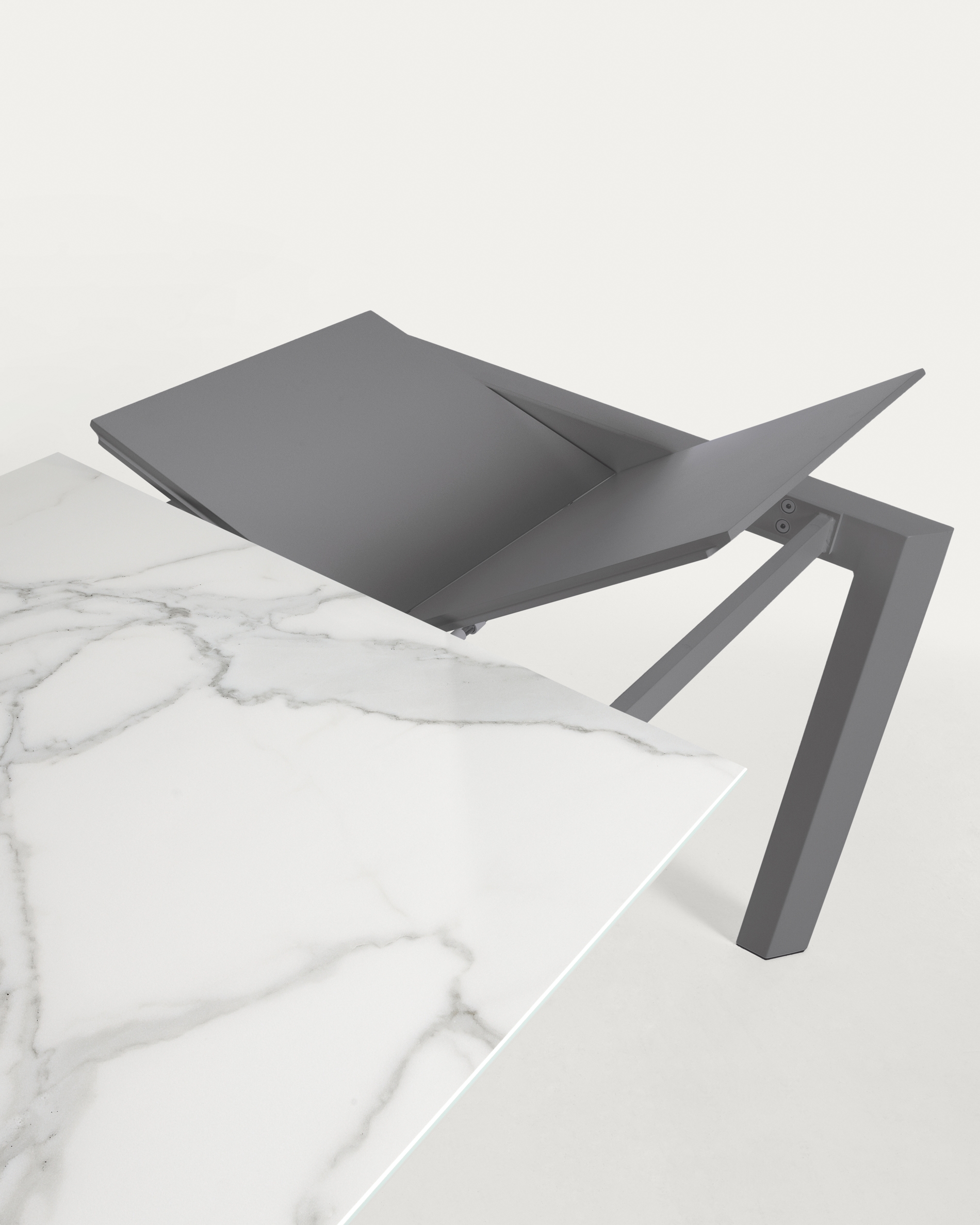 Стол Atta 140 (200) x90 антрацит, керамика