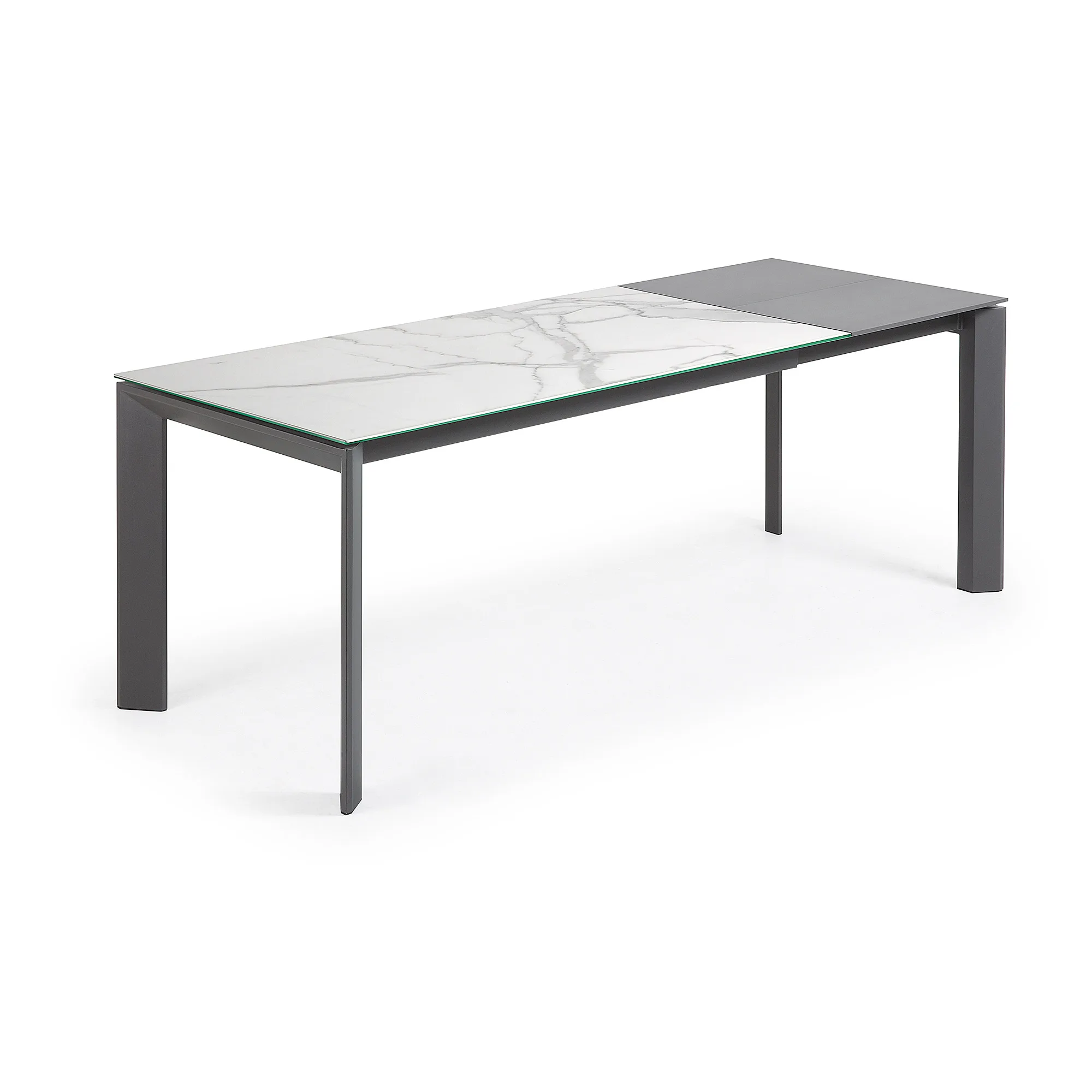 Стол Atta 160 (220) x90 антрацит, керамика