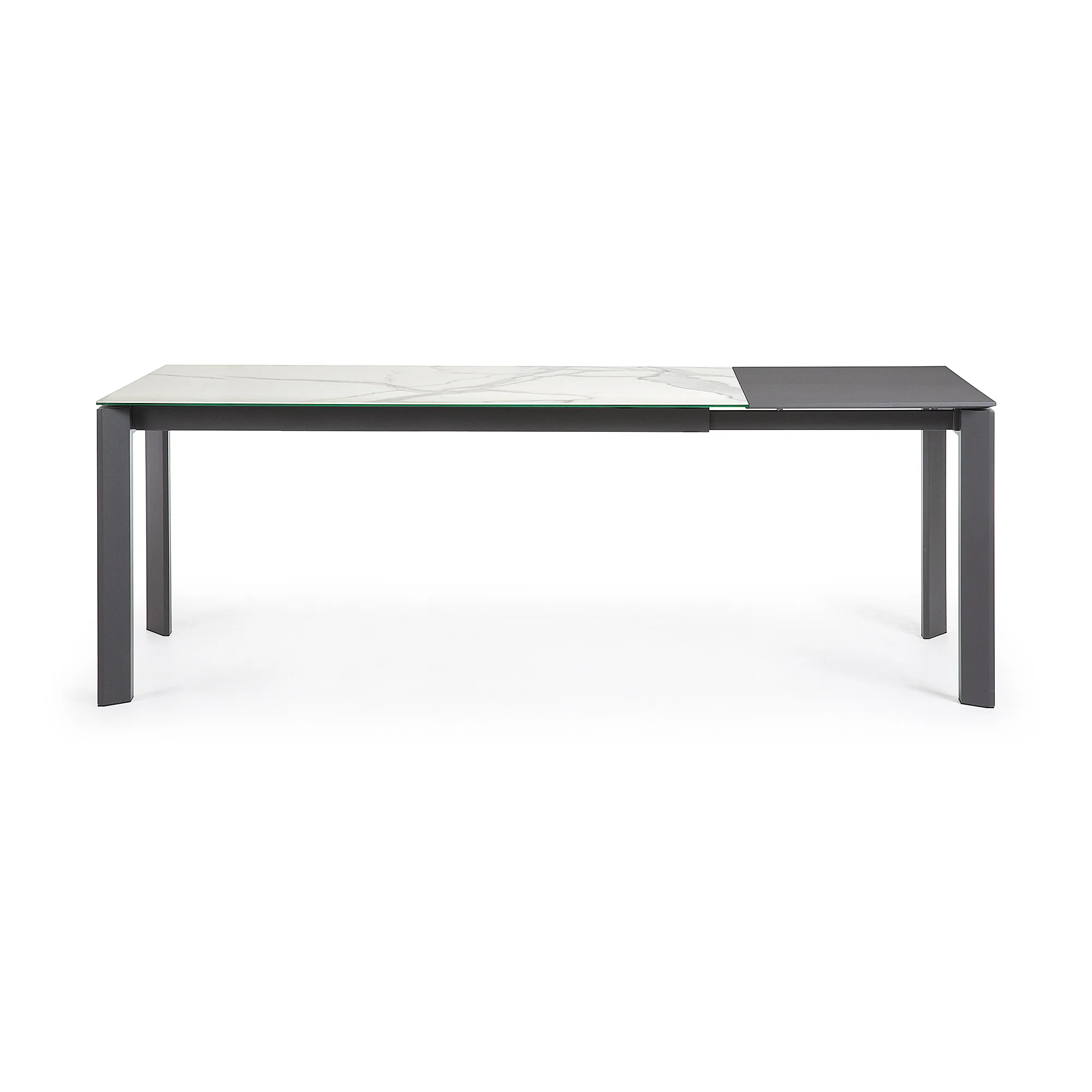 Стол Atta 160 (220) x90 антрацит, керамика