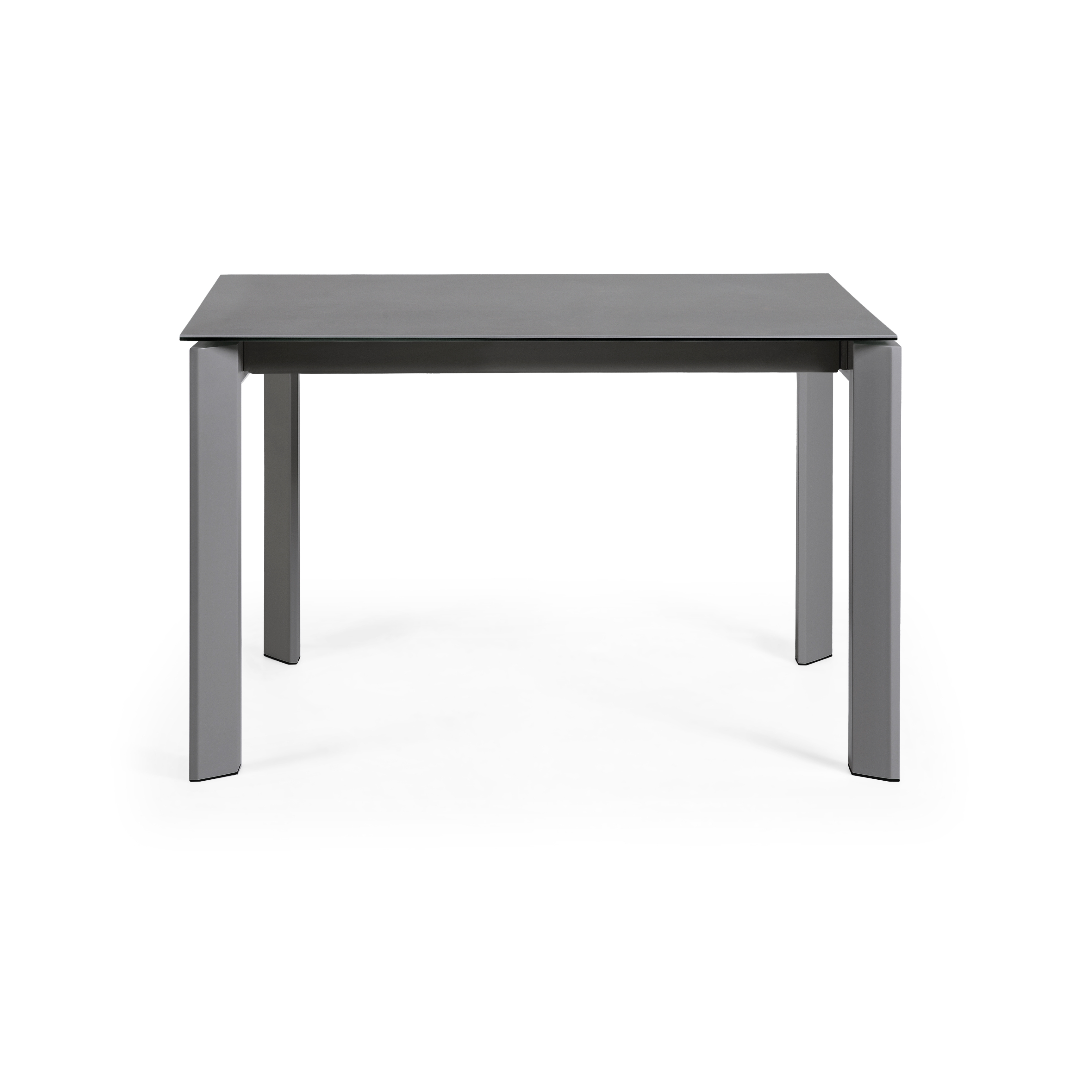 Стол раскладной Atta 120(180) x80 антрацит, керамика Vulcano Roca