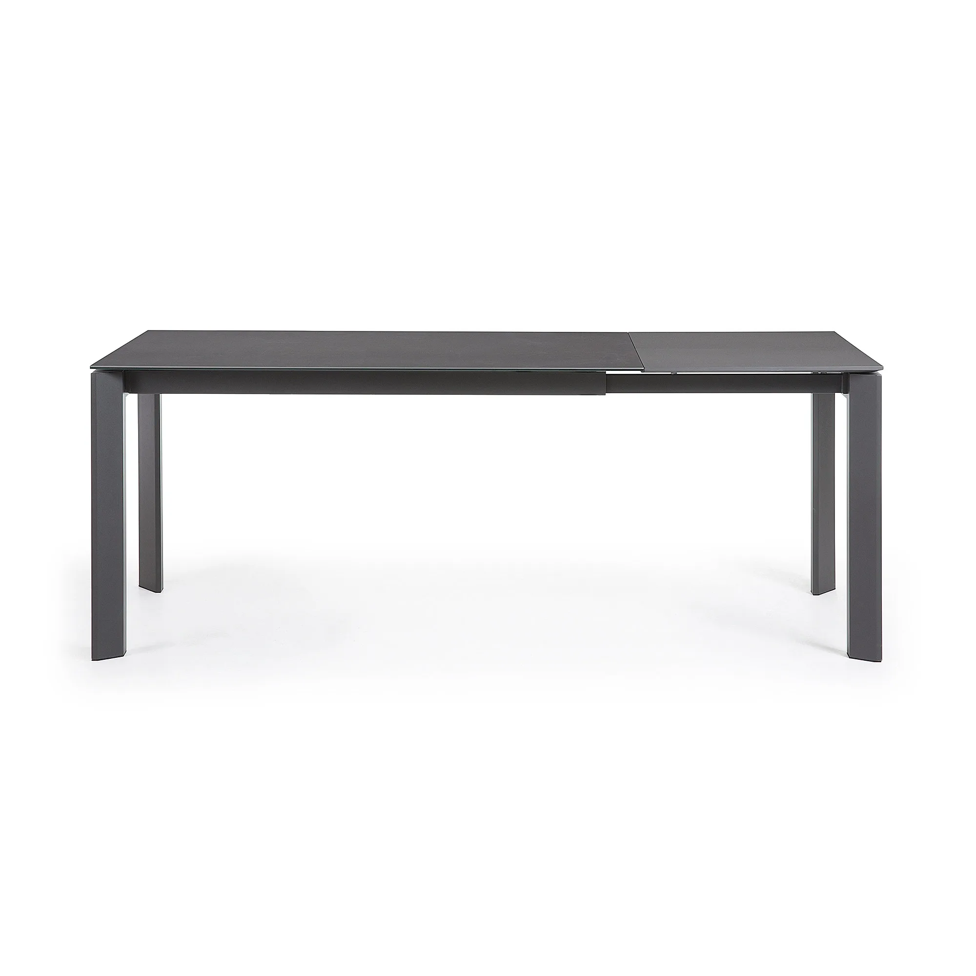 Стол Atta 140 (200) x90 антрацит керамика