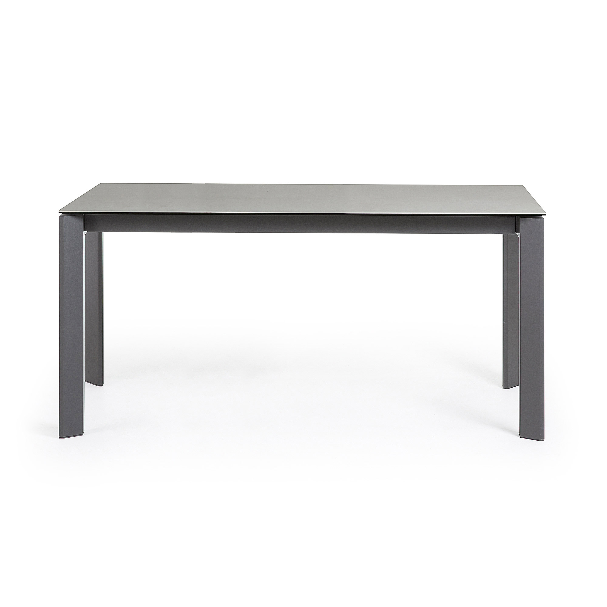 Стол Atta 160 (220) x90 антрацит керамика