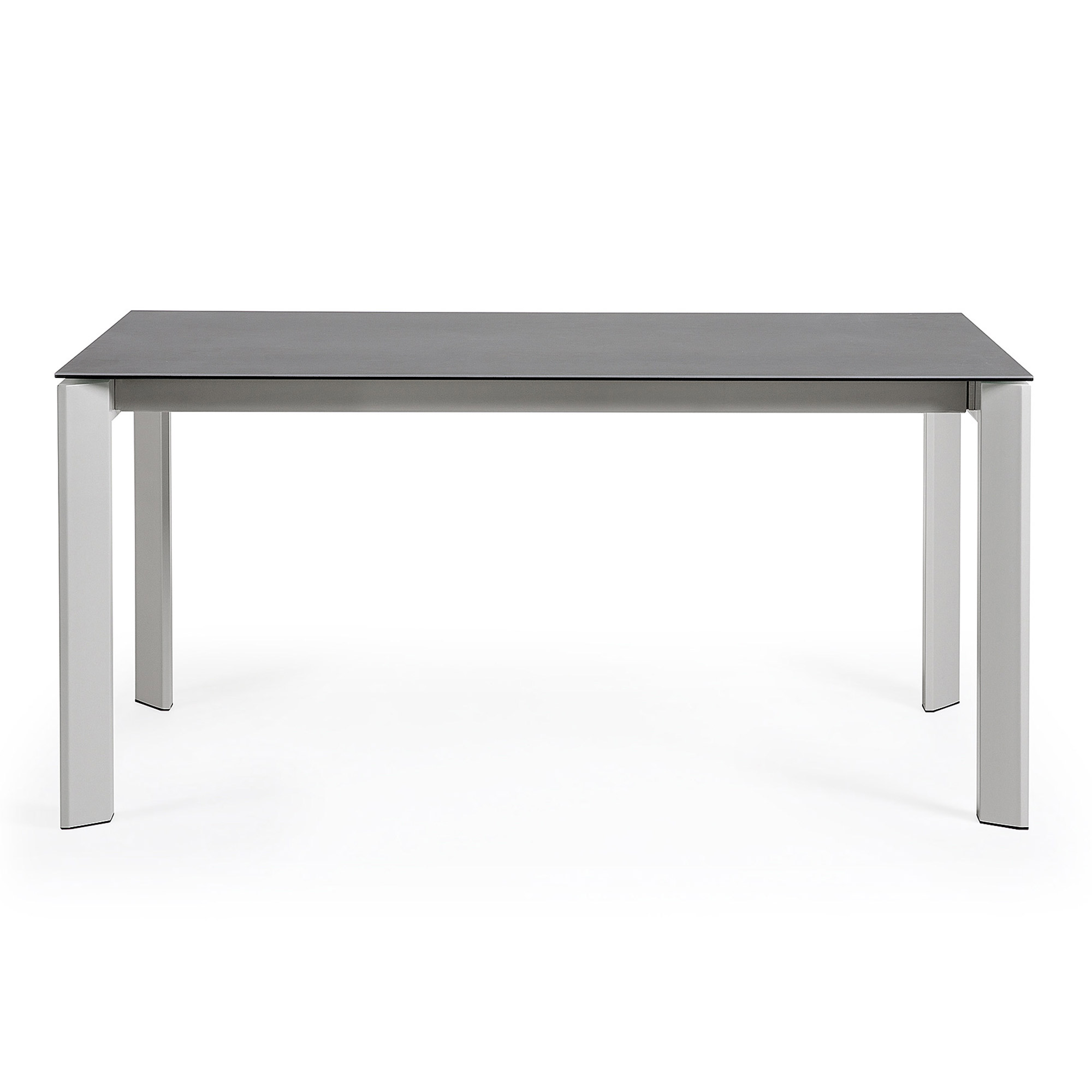 Стол Atta 160 (220) x90 серый керамический