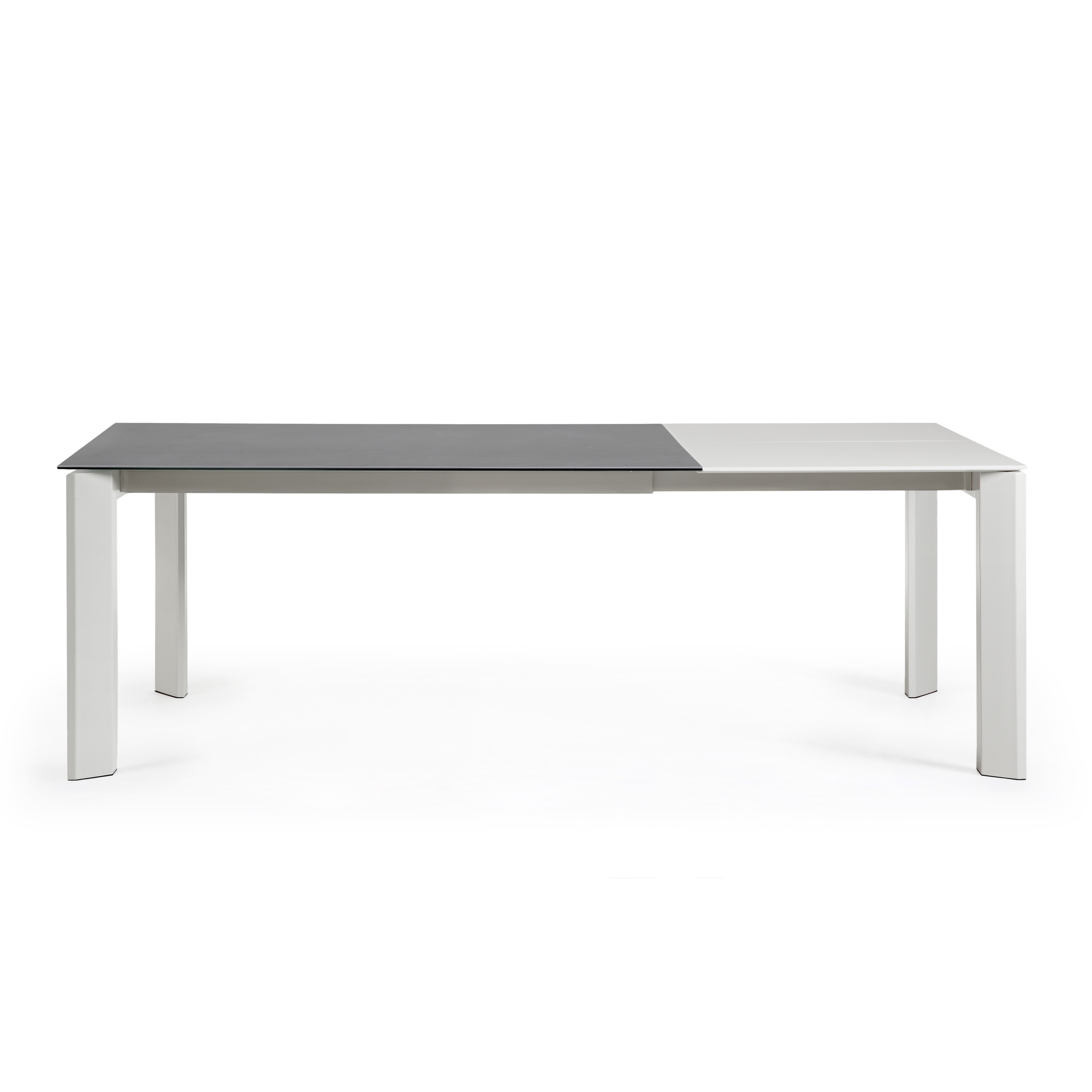 Стол Atta 160 (220) x90 серый керамический
