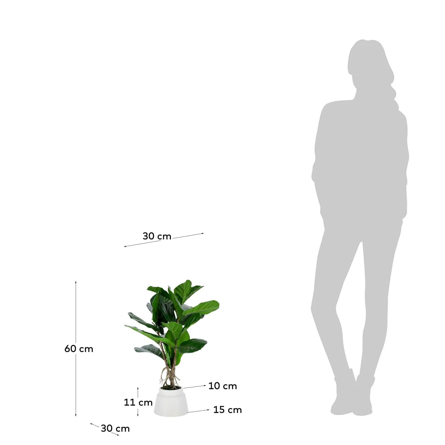 Flower Искусственное растение лирата 60 см