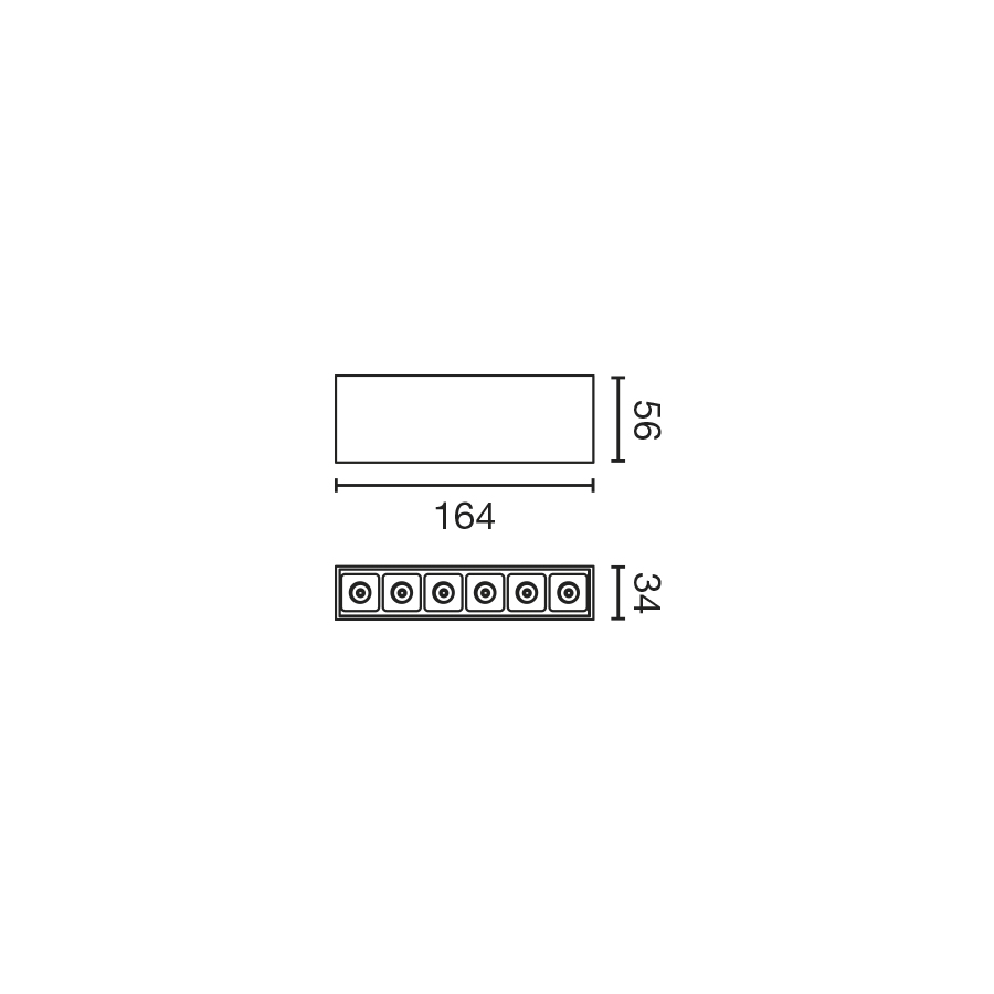Светильник Neso Point 6 2700K 34 гр. DALI