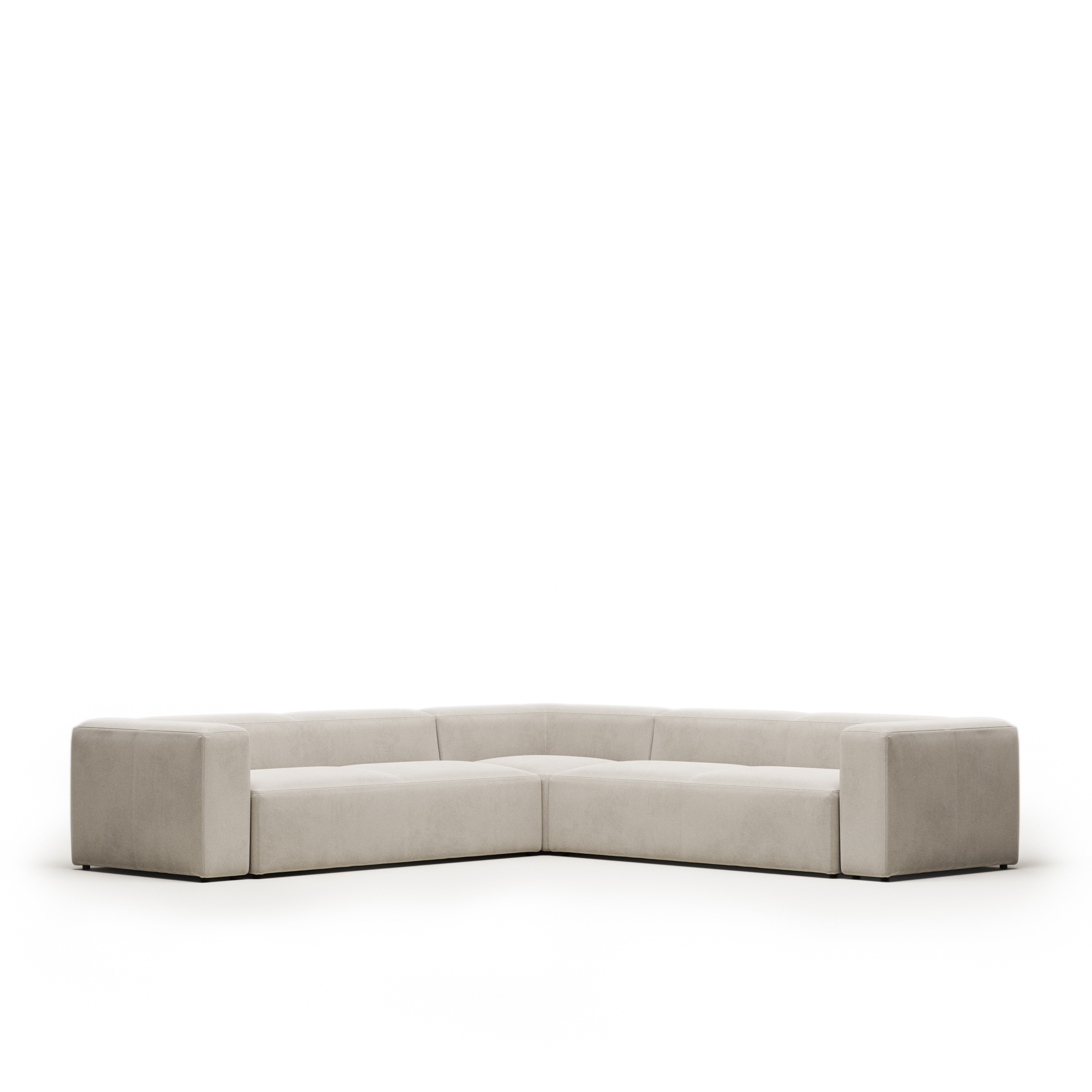 Диван угловой 6 местный Blok 320 x 320 cm бежевый
