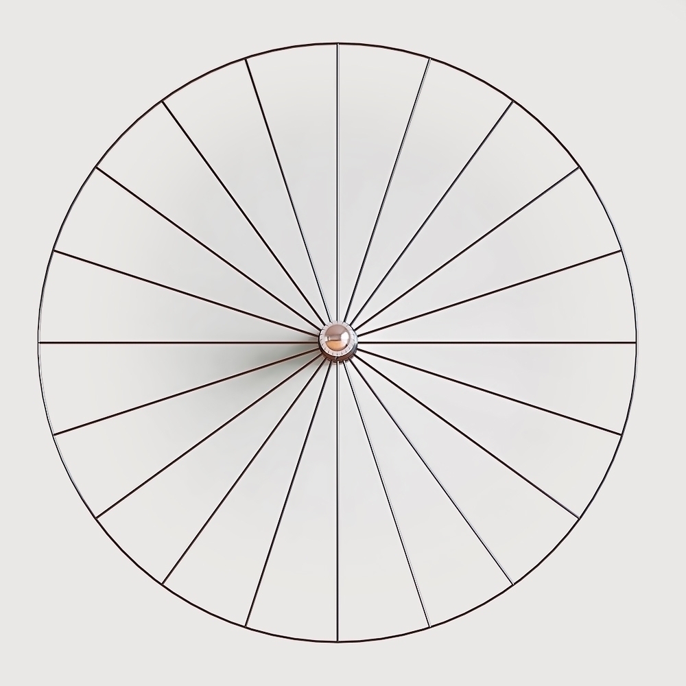 Бра Wheel 90 см черный + цоколь 5 см черный