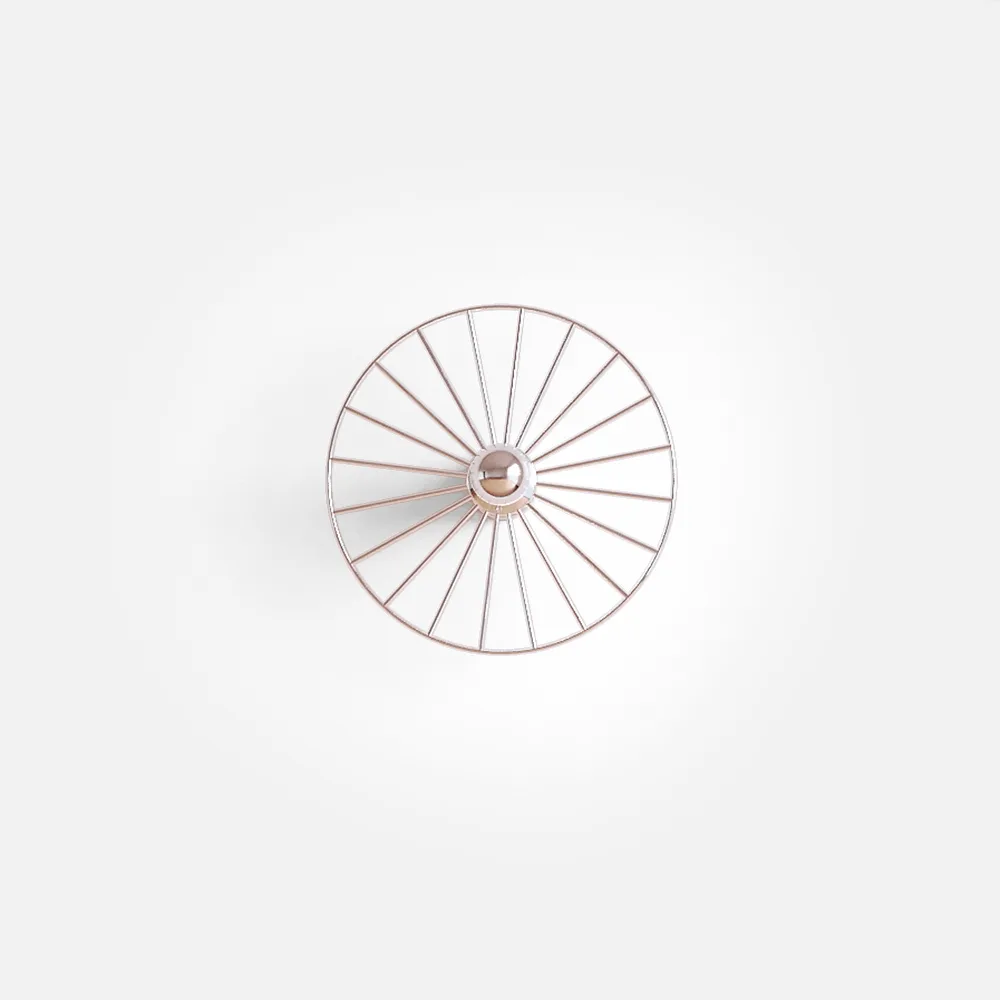 Бра Wheel 30 см хром + цоколь 5 см хром