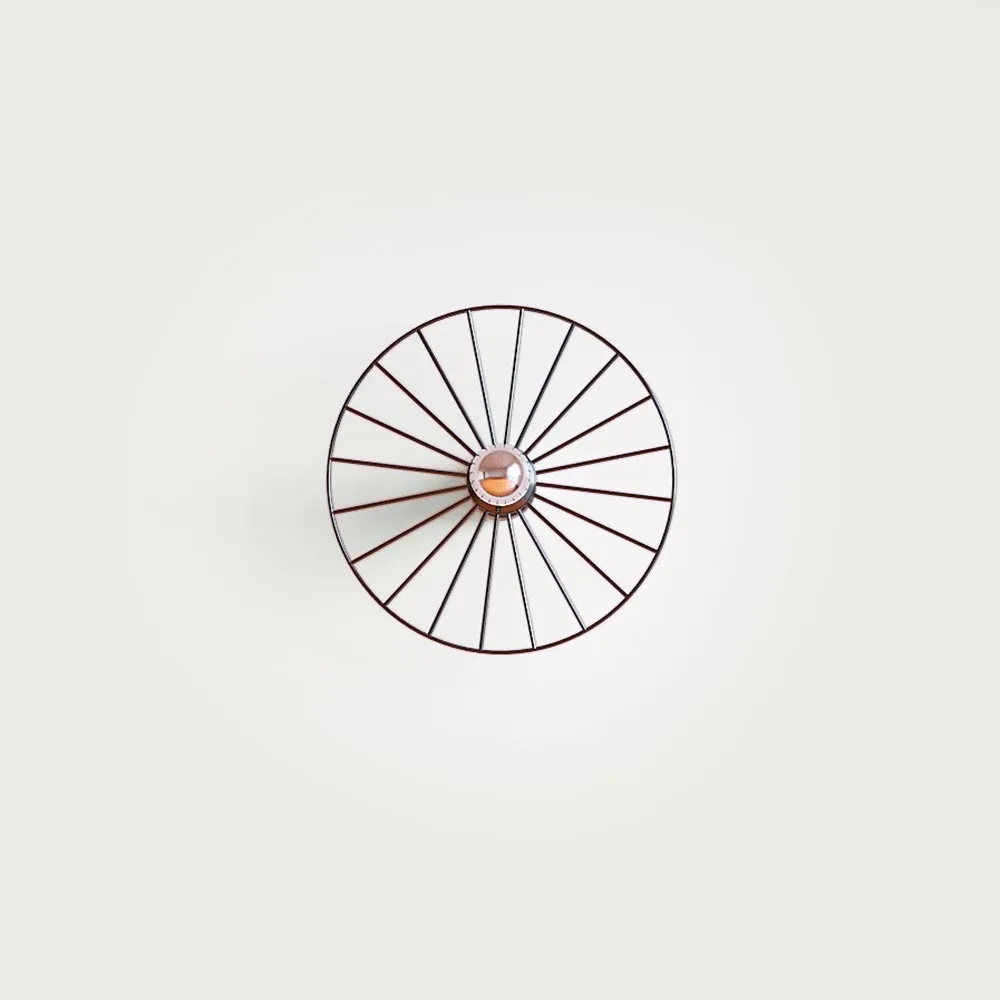 Бра Wheel 30 см черный + цоколь 5 см черный