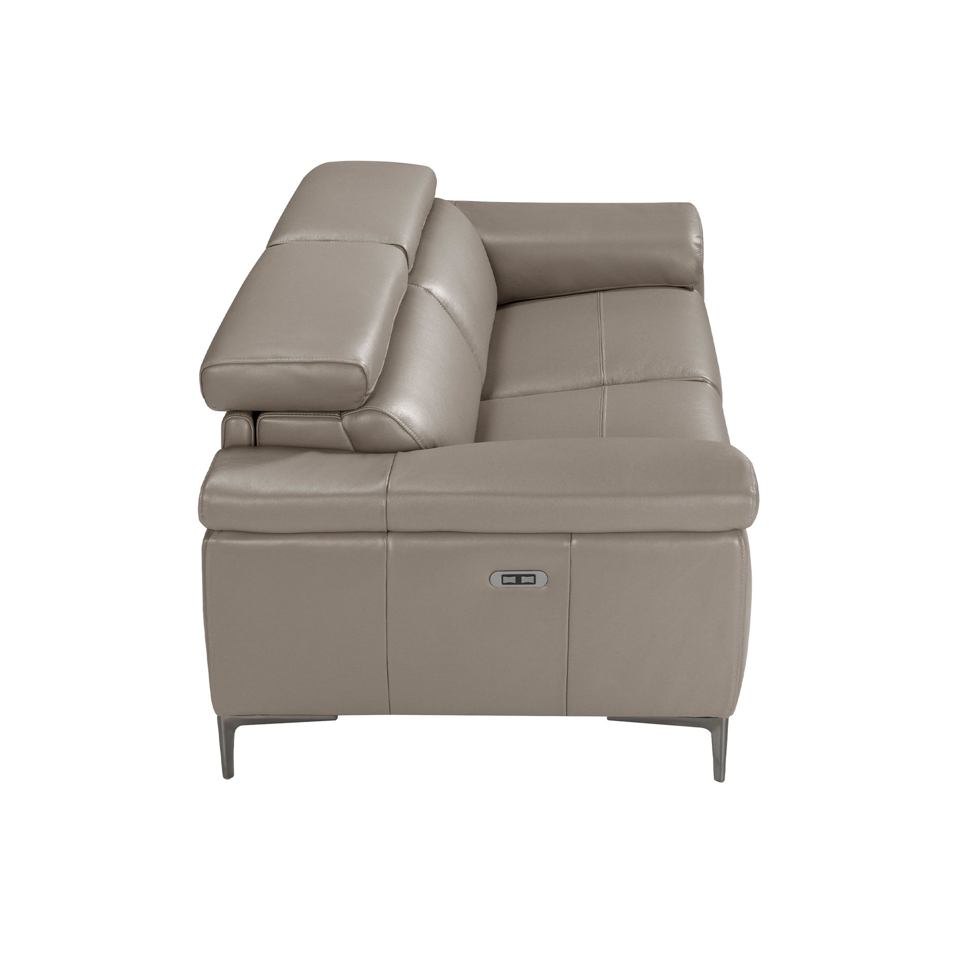 2-х местный диван 6121/5320-2P с обивкой из кожи и механизмом relax