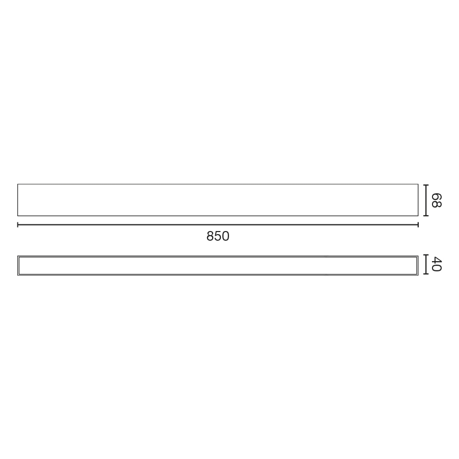 Светильник Via EVO 850 38+14W 3000K белый