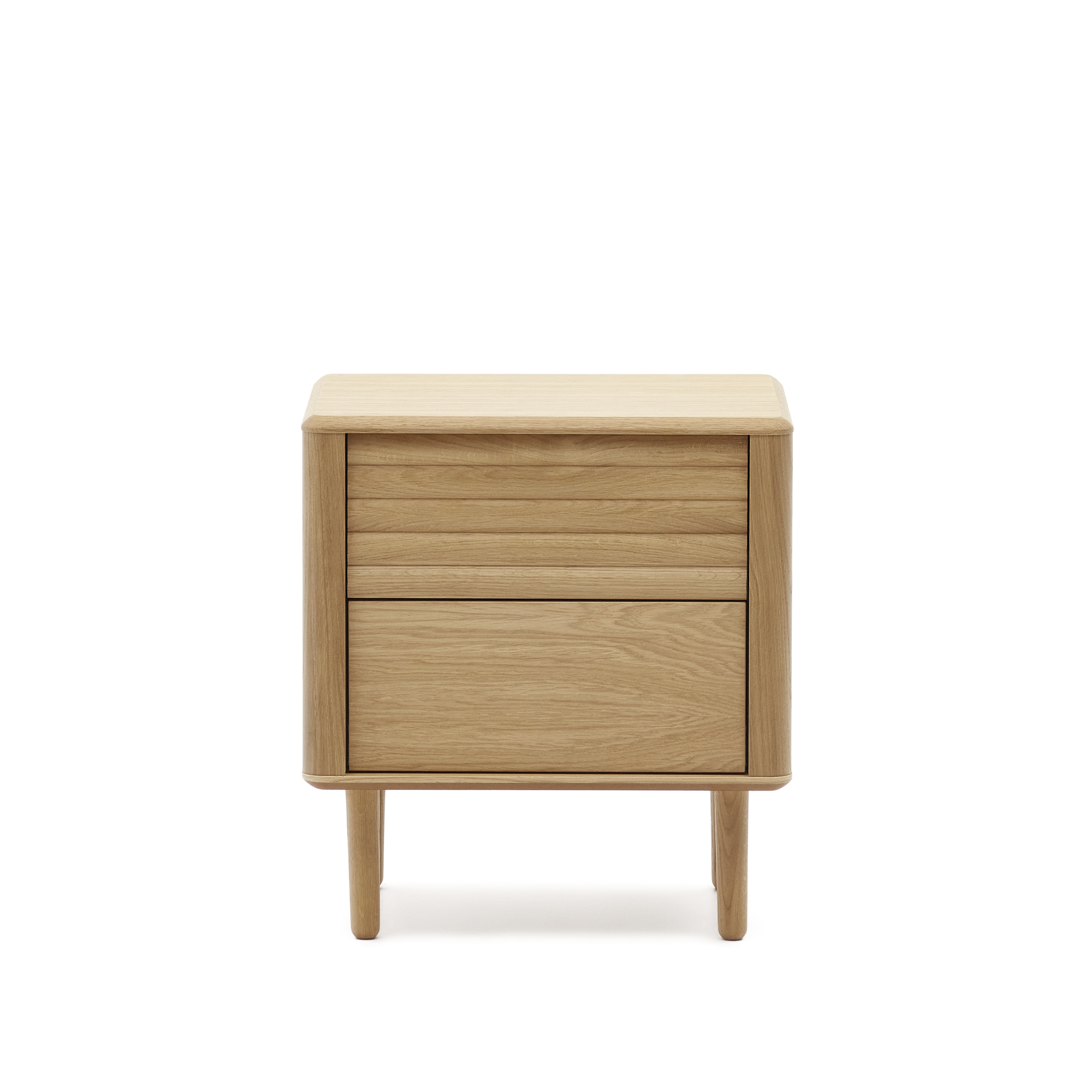 Lenon Тумбочка с 2 ящиками из шпона дуба 50 x 55 см
