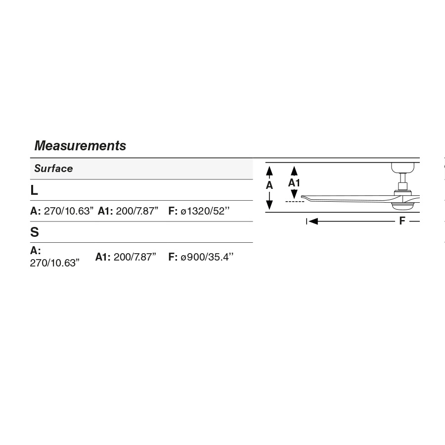 Вентилятор HEYWOOD L Ш1320mm черный / темное дерево 3P LED 10W CCT