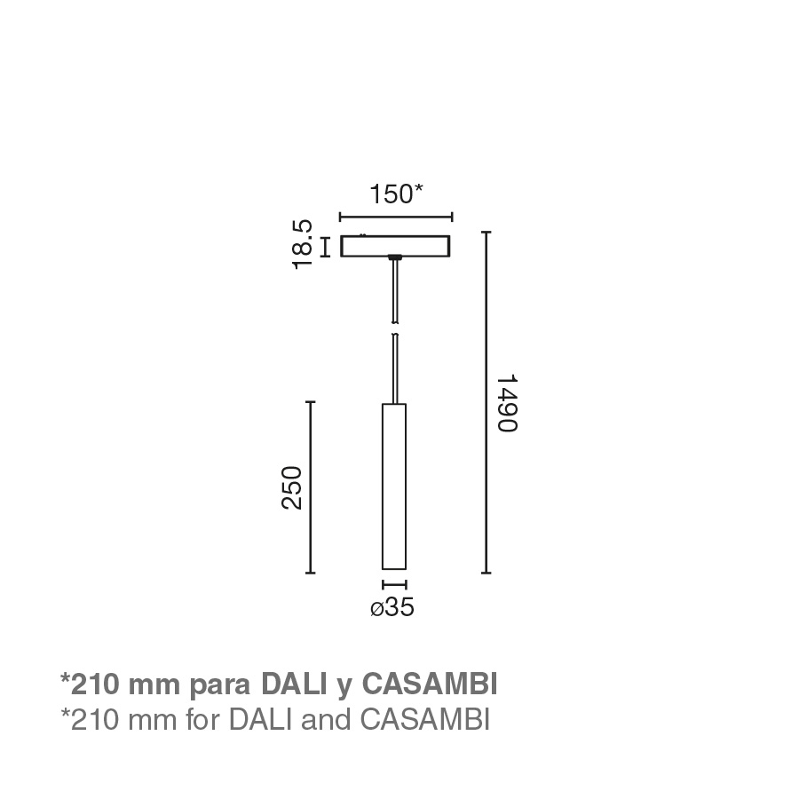Трековый светильник NESO SLIM TOP 3000K 20 GRADOS черный