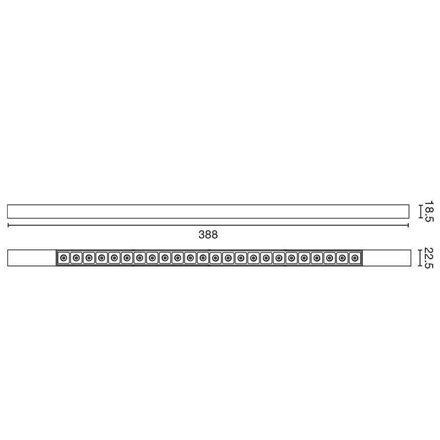 Трековый светильник NESO SLIM POINT-24 3000K 12 GRADOS черный