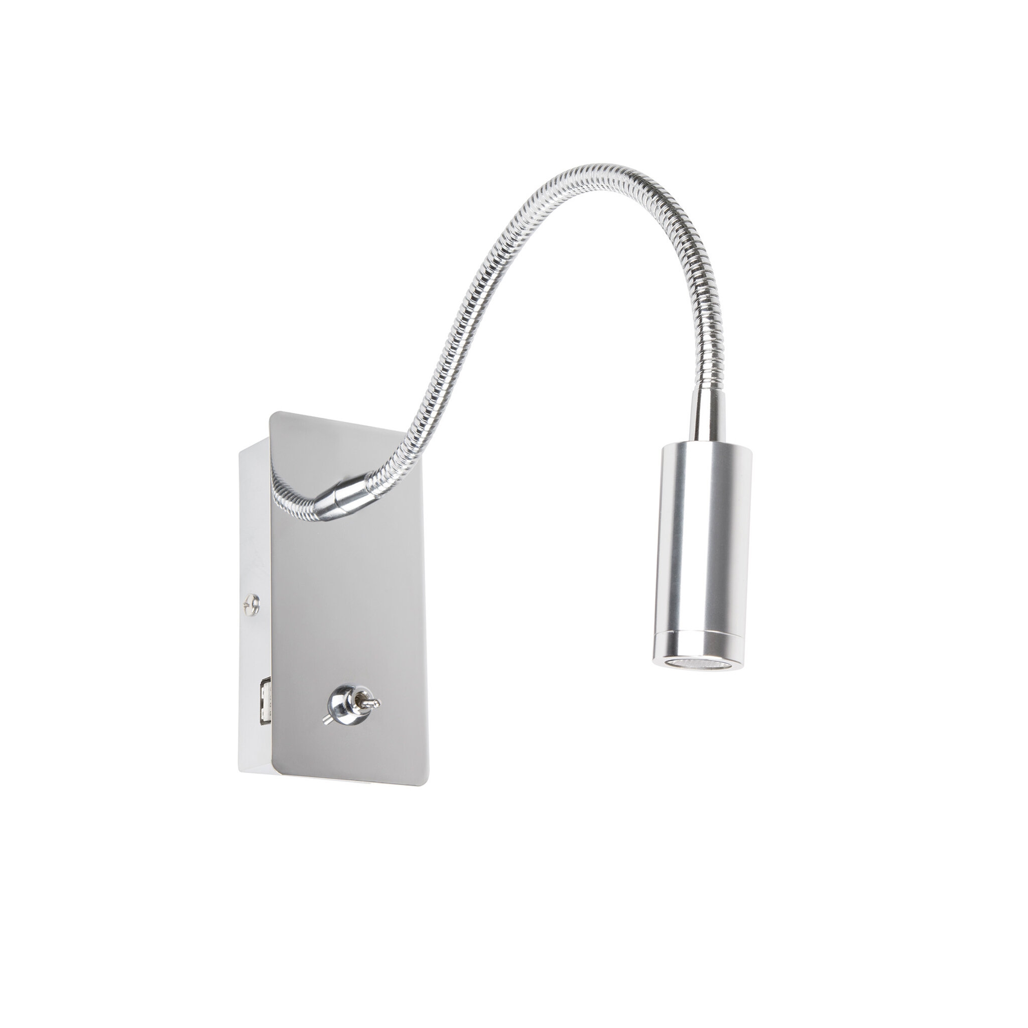 JULIET USB C Chrome настенная лампа с ридером LED 3W 3000K